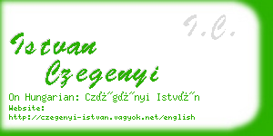 istvan czegenyi business card